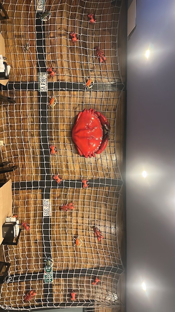 Fried seafood baskets served with dipping sauces